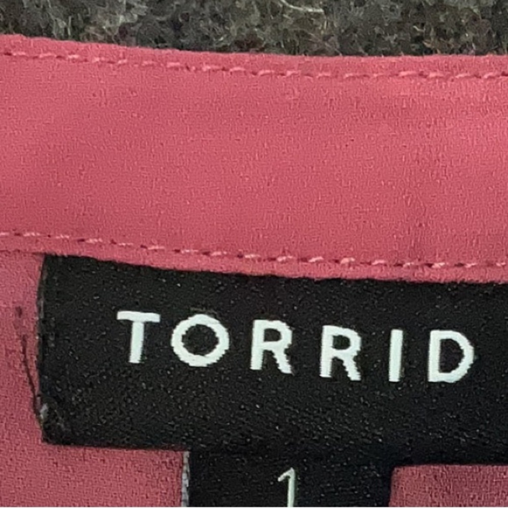 Torrid Dusty Rose Georgette Hi-Low Pullover Long Sleeve Blouse Plus Size 1X - Picture 7 of 9